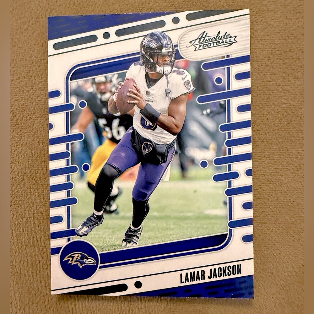 Lamar Jackson 2024 Panini Absolute Baltimore Ravens NFL Football Trading Card